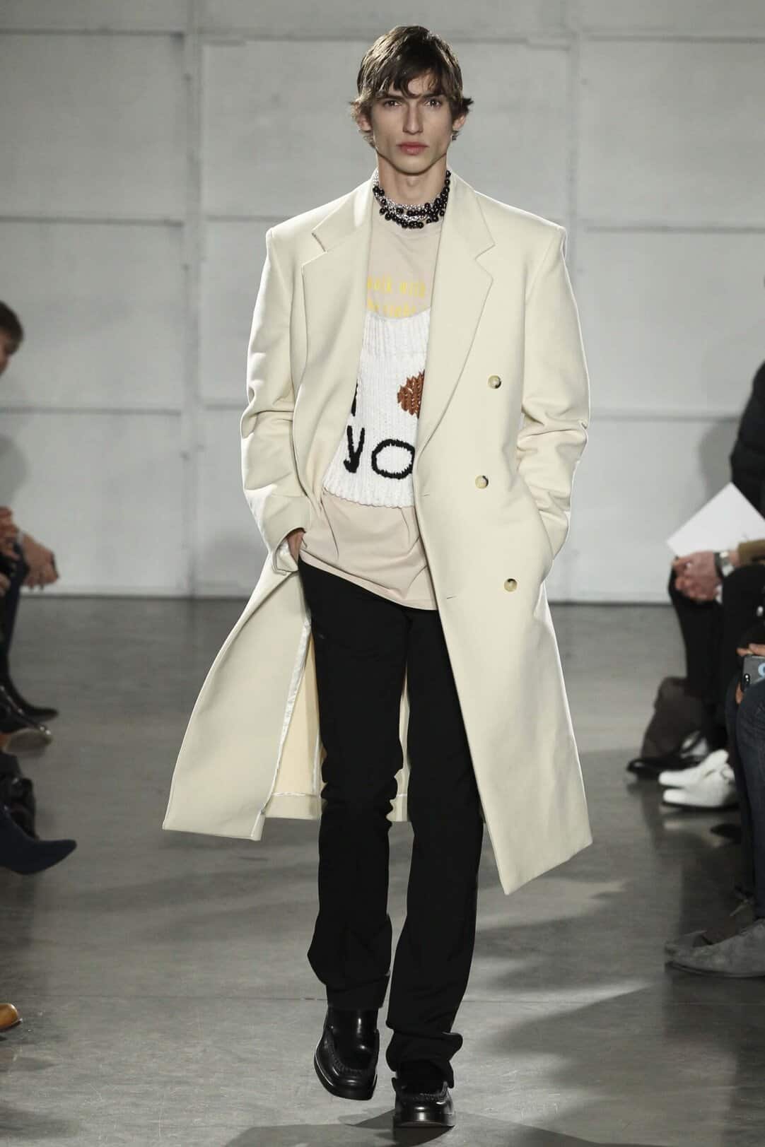 RAF BY RAF SIMONS F/W 2006 PADDED NYLON TRENCH COAT. (54 / L